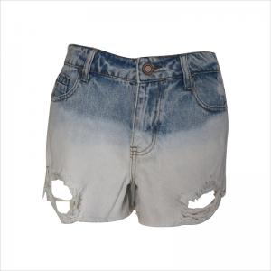 divat dipdye jean rip rövid WS101123